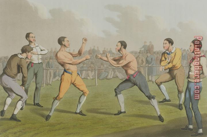 Henry Thomas Alken A Prize Fight Aquatinted By I Clark